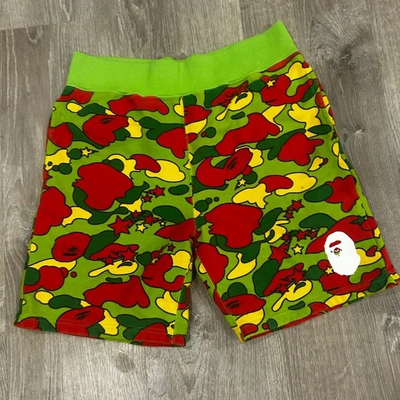 Bapesta Shorts Bape Shorts Glow In The Dark Bape Space Camo GITD